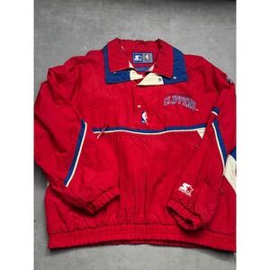 STARTER Red and Blue Windbreaker Jacket